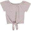Esme Top in Lavender Stripe