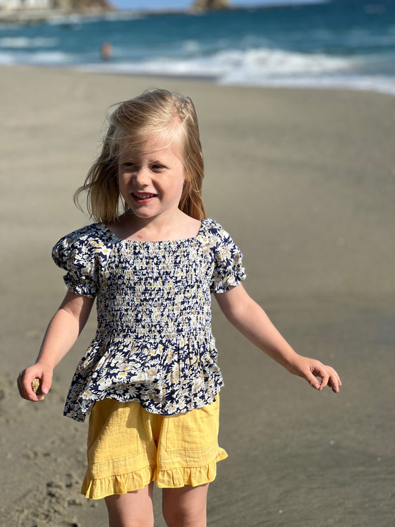 Eleanor Blouse in Navy Floral