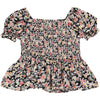 Eleanor Blouse in Black Floral