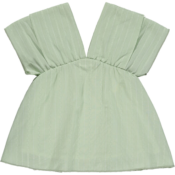 Sadie Blouse in Green Stitch
