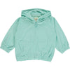 Aqua colored zip up hoodie for girls