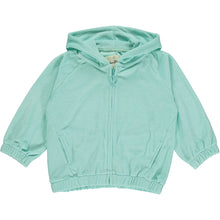  Aqua colored zip up hoodie for girls