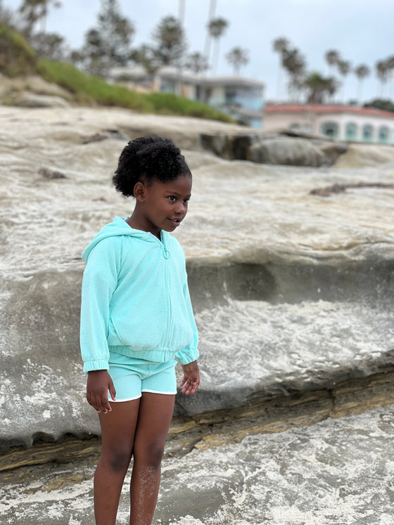 Alysha Hoodie in Aqua