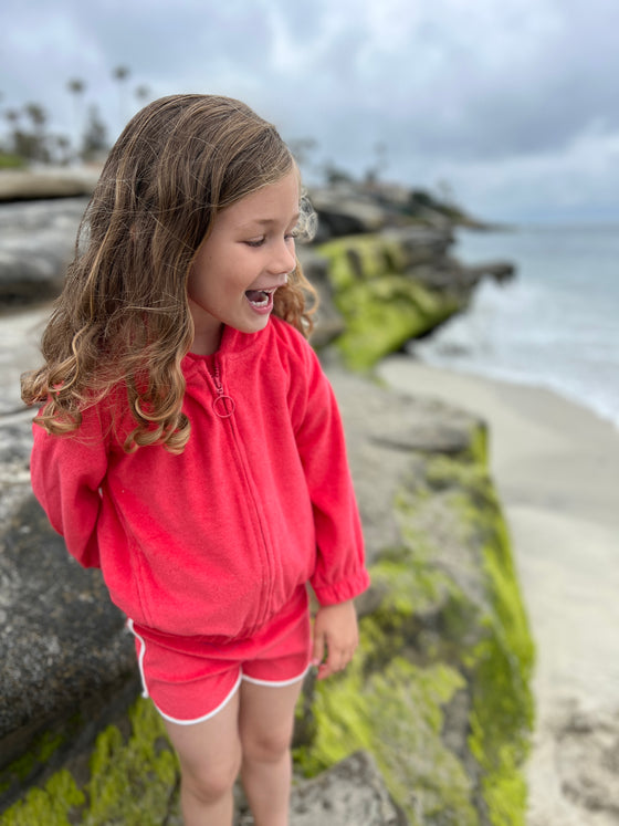 Alysha Hoodie in Coral
