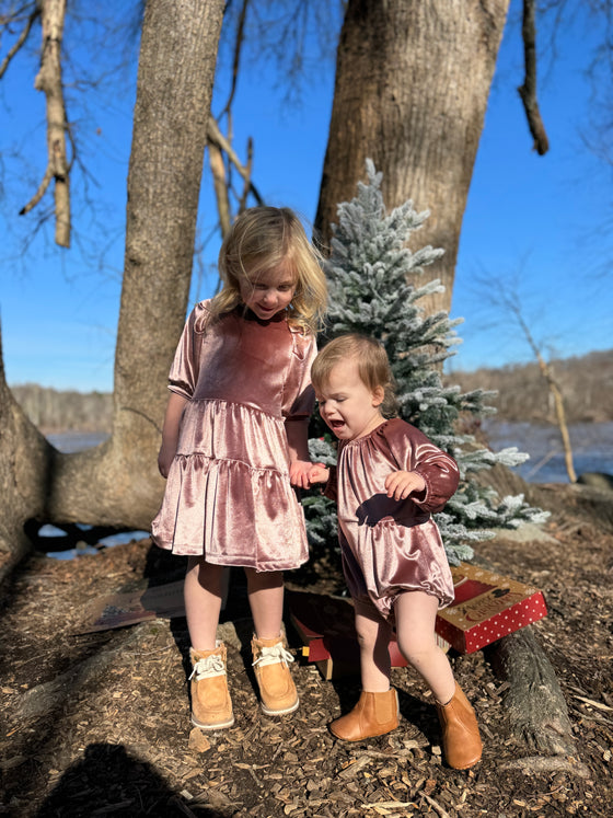 Alice Dress in Rose Shimmer