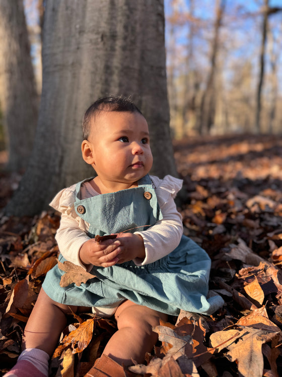 Jenna Romper in Dusty Teal