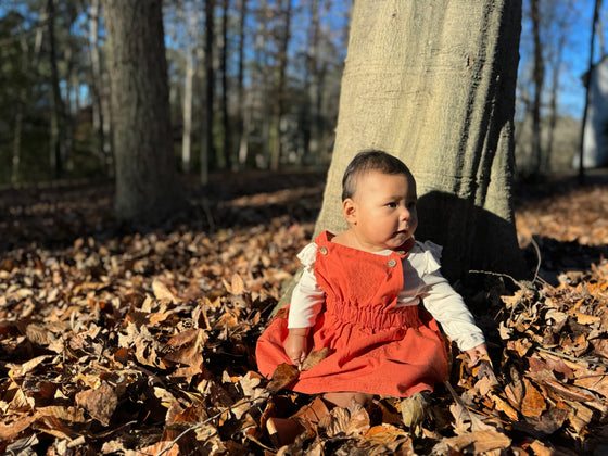 Jenna Romper in Pumpkin