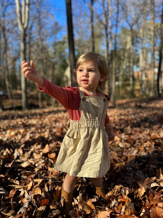 Francie Onesie in Pumpkin