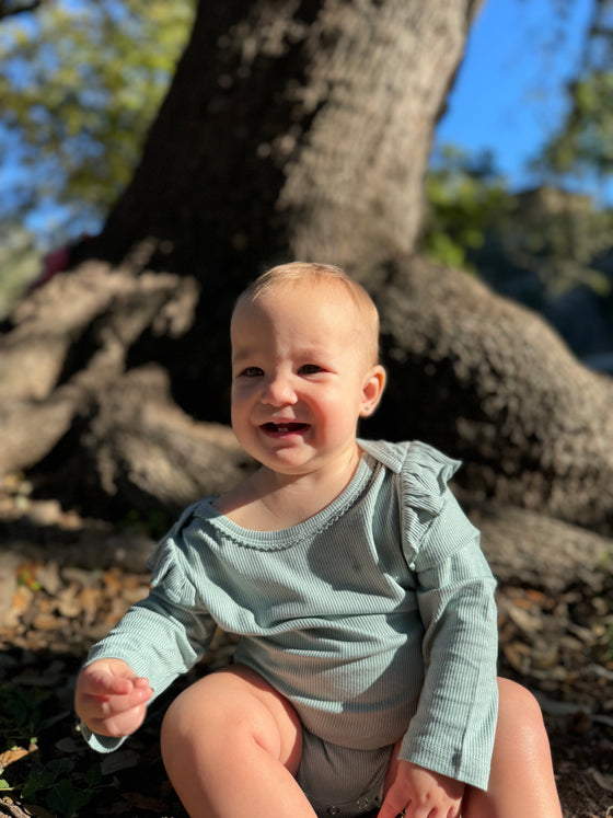 Francie Onesie in Sage