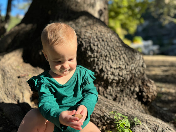 Francie Onesie in Pine