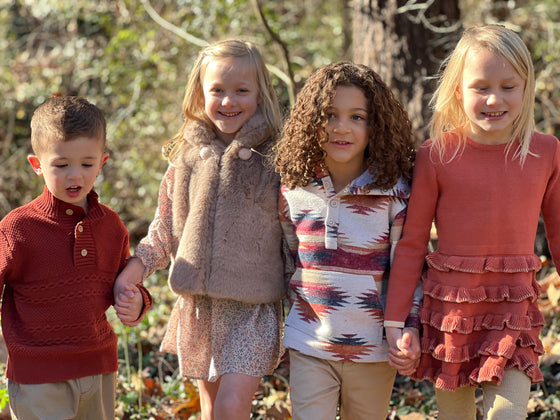Arthie Dress in Pumpkin Knit