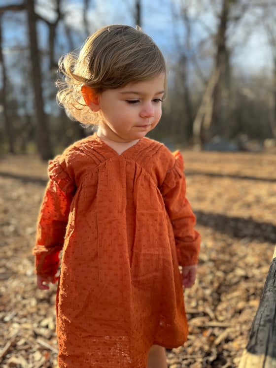Brenn dress in pumpkin