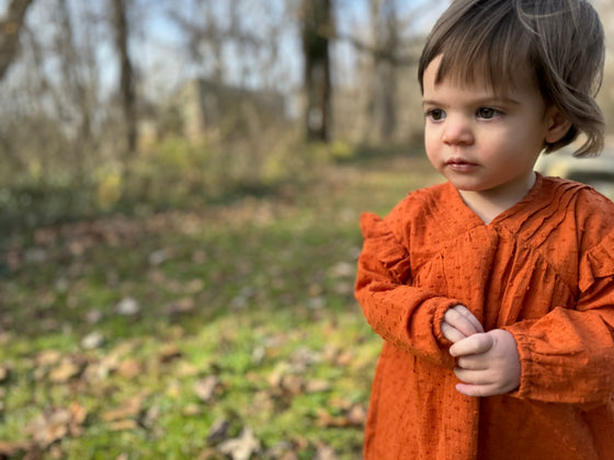 Brenn dress in pumpkin