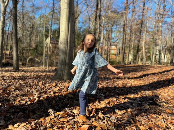Ruby Dress in Winter Garden