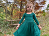 Teagan Dress Reversible in Sage and Pine