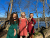 Teagan Dress Reversible in Oatmeal and Pumpkin
