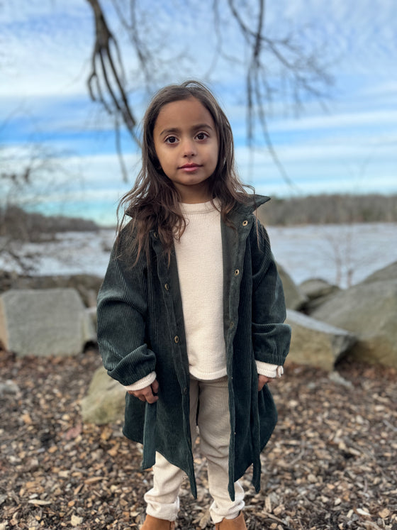 Shannon Coat Dress in Pine