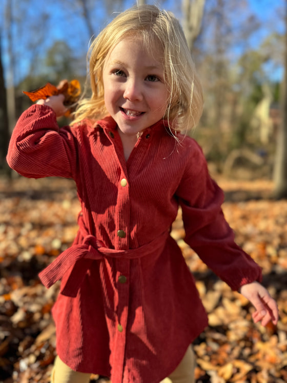 Shannon Coat Dress in Pumpkin