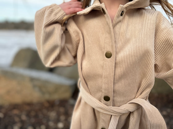 Shannon Coat Dress in Oatmeal