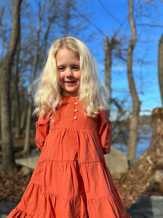 Saorise Dress in Pumpkin