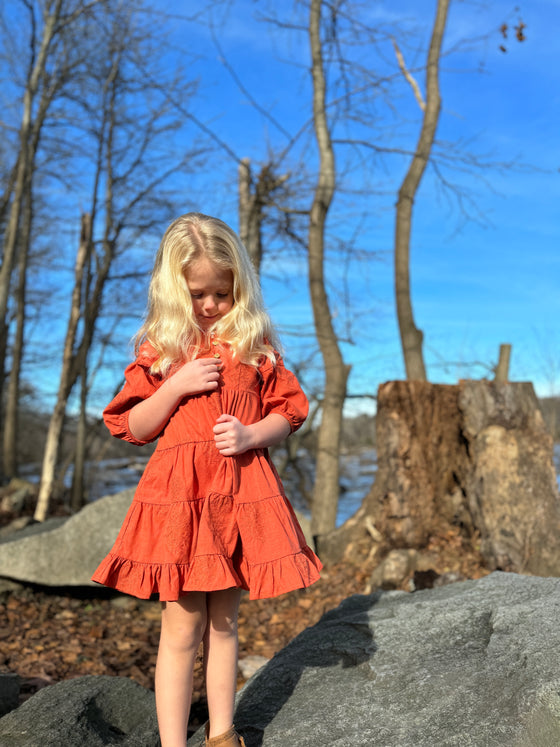 Saorise Dress in Pumpkin