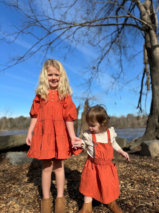 Jenna Romper in Pumpkin