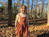 Autumn Pinafore in Dusty Peach