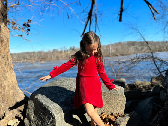 Shiloh Dress in Red