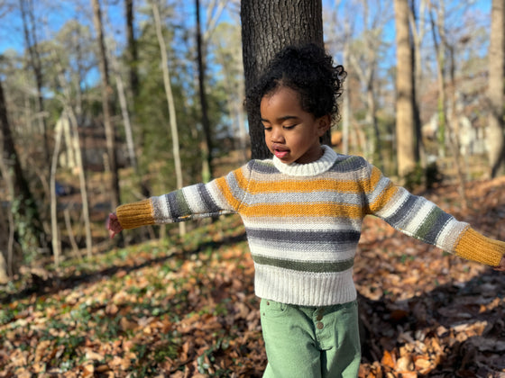 Donna Sweater in Gold Stripe