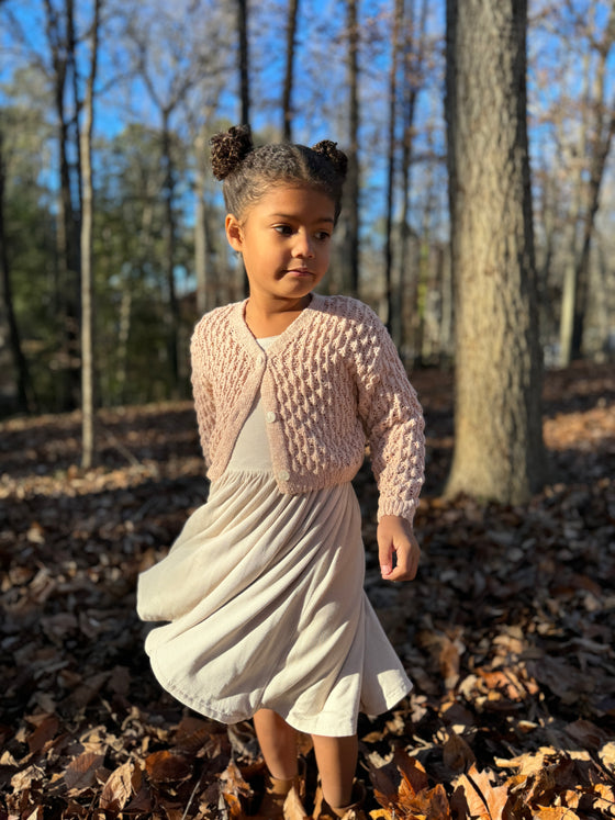 Margot Cardigan in Blush Pink