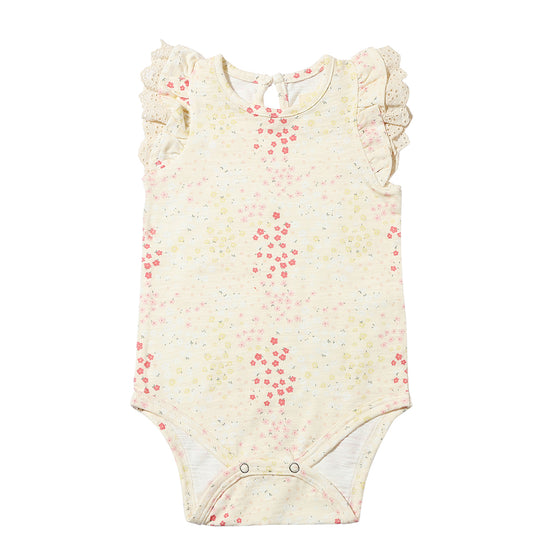 Amber Onesie in Pink Sprig Floral