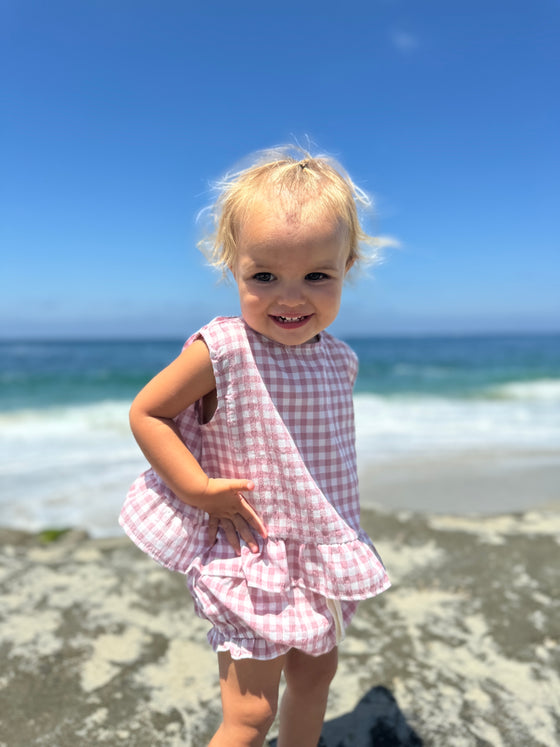 Aria Dress in Rose Plaid