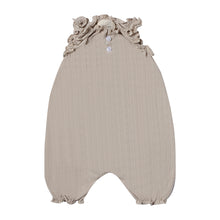  oatmeal colored ruffled baby bubble, size 0-3 months -18-24 months
