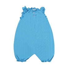  Bright blue ruffled collar bubble. comes in sizes 0-3 months -18/24 month