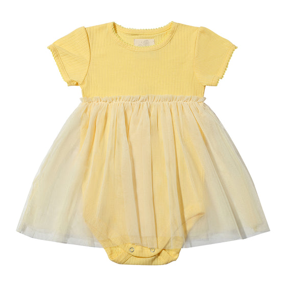 Soft Yellow tulle Ballerina Dress 