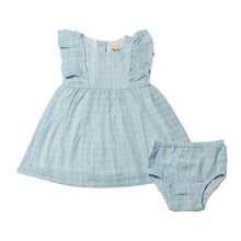  Michele Dress in Light Blue Plaid