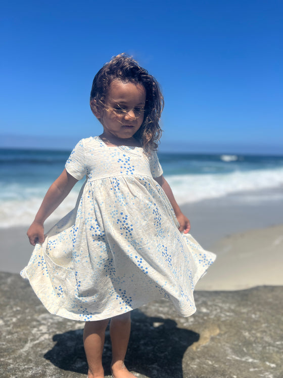 Rylie Dress in Blue Spring Floral