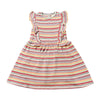 Maria Dress In Berry Butter Terry Stripe