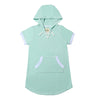 Child's Blue Terry Cloth hooded swim suit cover up, sizes 12-18 months through 16 years 