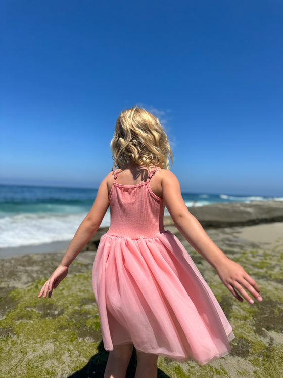 Kaia Tutu Dress in Bright Pink