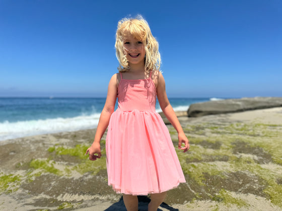 Kaia Tutu Dress in Bright Pink