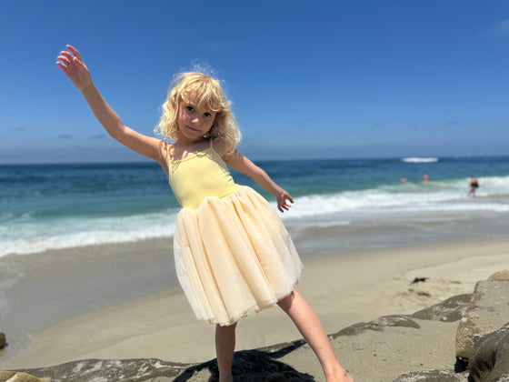 Kaia Tutu Dress in Yellow - LM