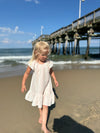 Benny Dress in Pink Stripe Gauze