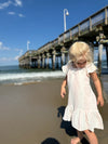 Benny Dress in Pink Stripe Gauze