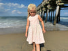 Kelly Dress in Pink and Tan Stripe