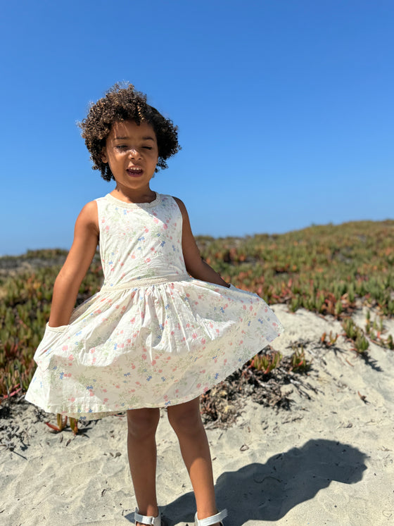 Nina Dress in Pink Meadow Floral