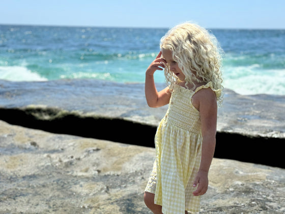 Jill Dress in Yellow Gingham