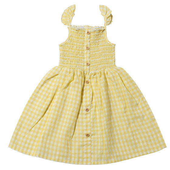 Jill Dress in Yellow Gingham