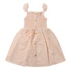 Jill Dress in Peach Gingham