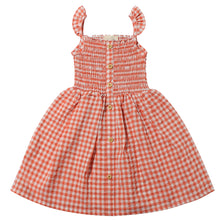 Jill Dress in Coral Gingham